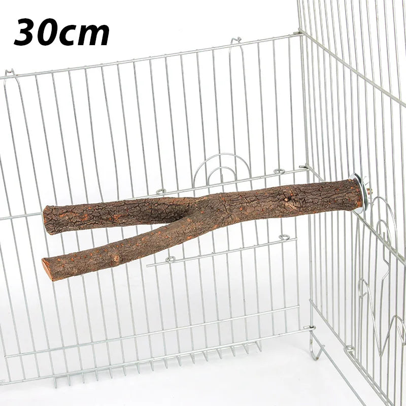 Natural tree branch bird perch- Cage climbing & Chew stick