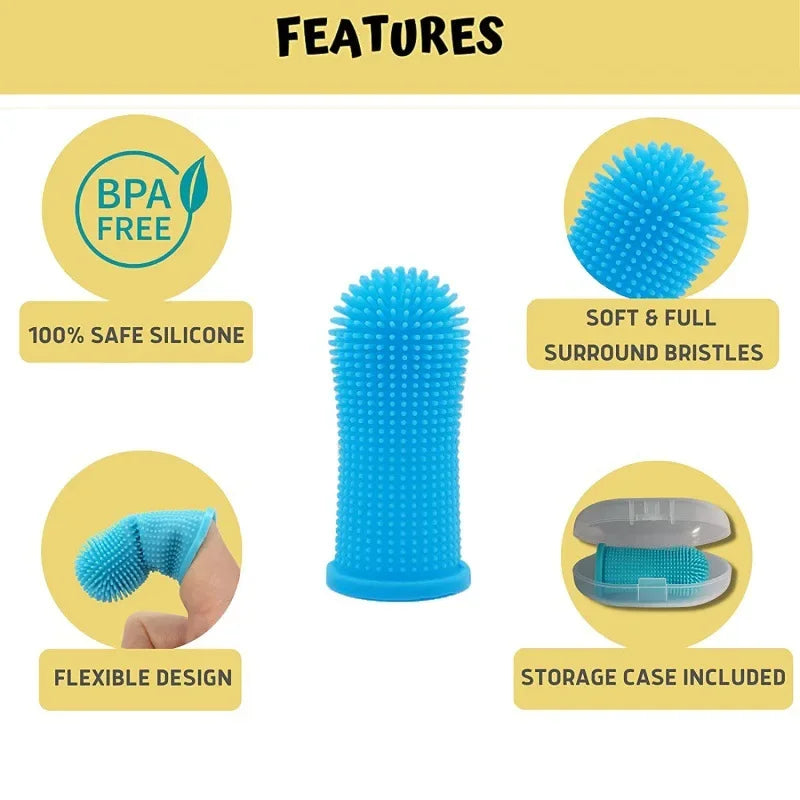 Silicone Finger Toothbrush for Dogs – Gentle, Simple & Effective
