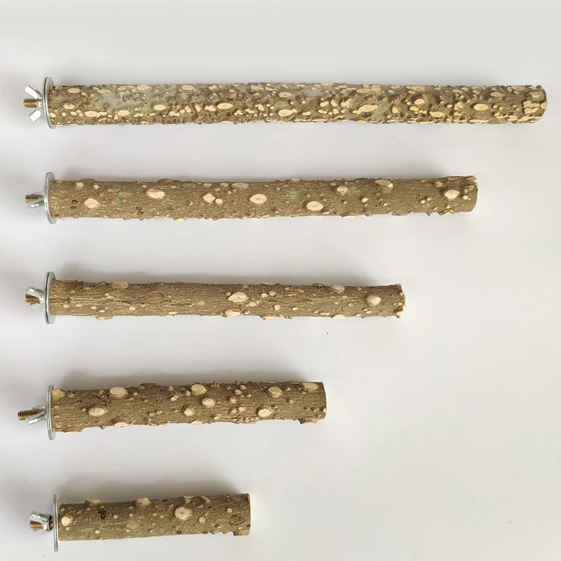 Natural wood bird perch & Chew stick- Fun, safe and enriching.