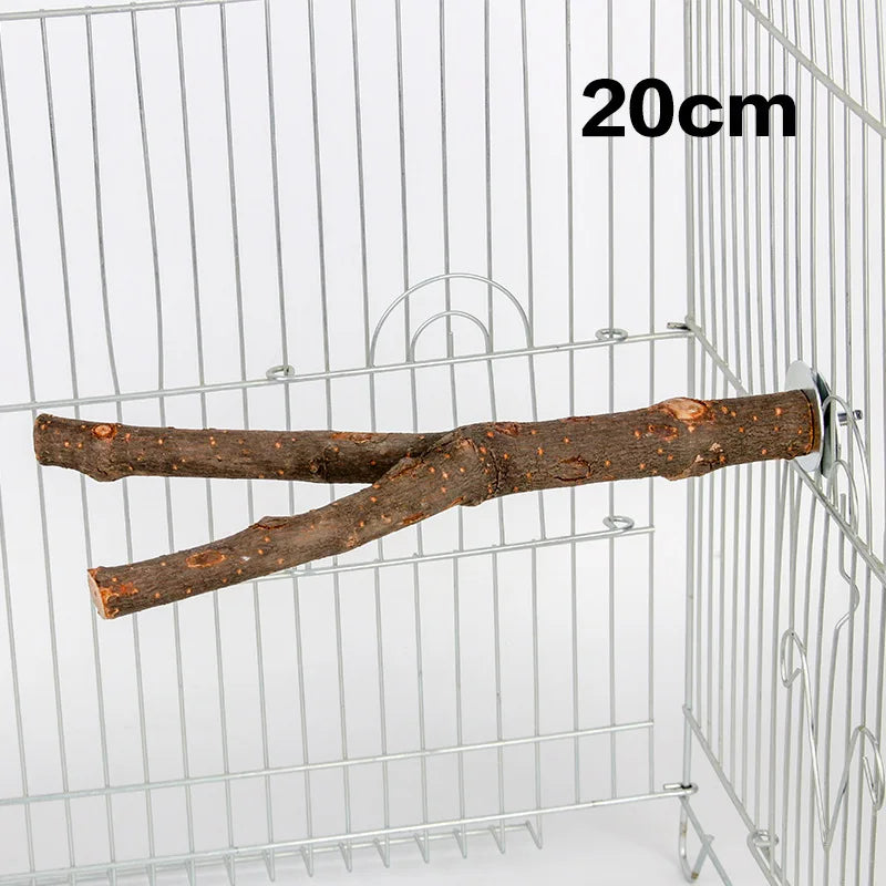 Natural tree branch bird perch- Cage climbing & Chew stick